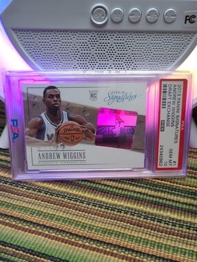 Panini Signatures Andrew Wiggins Card - White, Pink